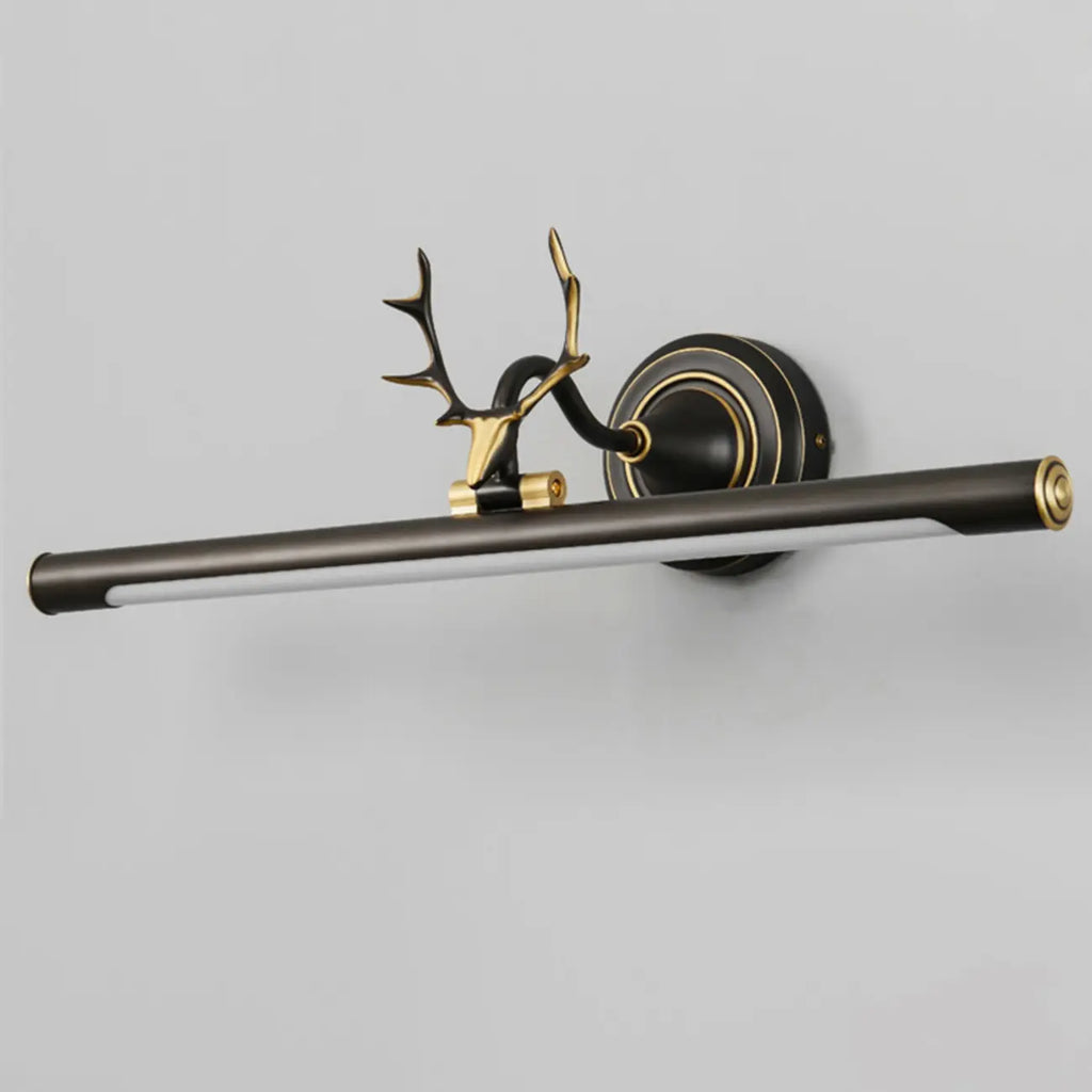 Durable Antler Tube LED Vanity Light with Acrylic Shade for Room