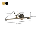 Durable Antler Tube LED Vanity Light with Acrylic Shade for Room