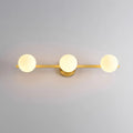 Modern Gold Glass Globe Vanity Light for Bathroom