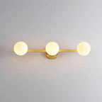 Modern Gold Glass Globe Vanity Light for Bathroom