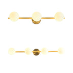 Modern Gold Glass Globe Vanity Light for Bathroom