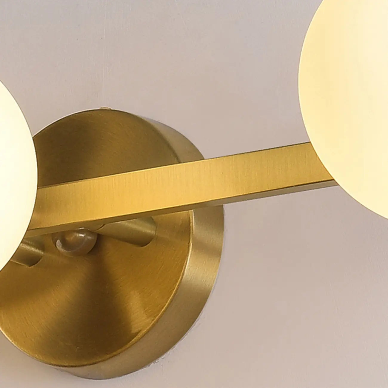 Modern Gold Glass Globe Vanity Light for Bathroom