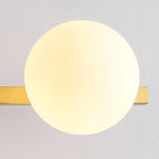 Modern Gold Glass Globe Vanity Light for Bathroom