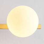 Modern Gold Glass Globe Vanity Light for Bathroom
