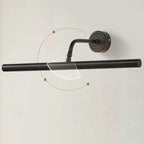 Modern Black Metal LED Bathroom Vanity Light Tube Shade