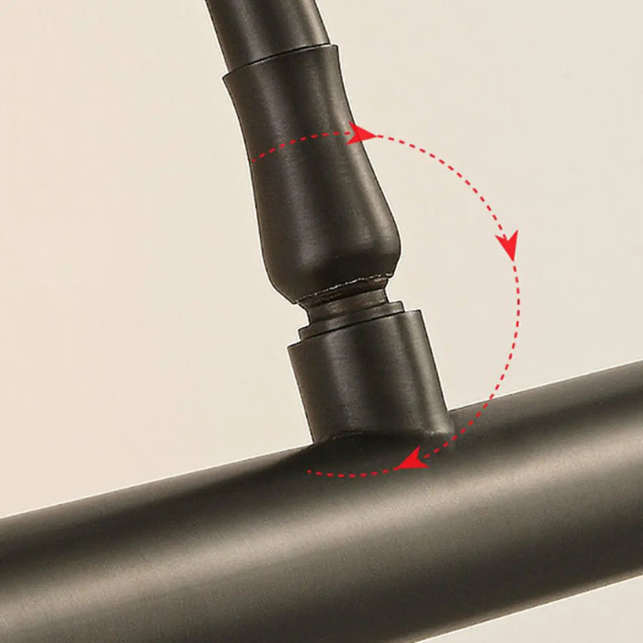 Modern Black Metal LED Bathroom Vanity Light Tube Shade