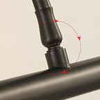 Modern Black Metal LED Bathroom Vanity Light Tube Shade