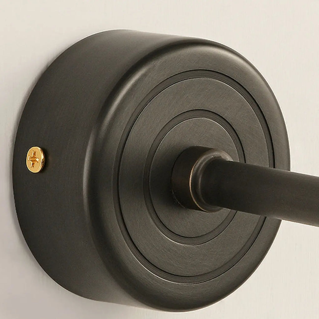 Modern Black Metal LED Bathroom Vanity Light Tube Shade