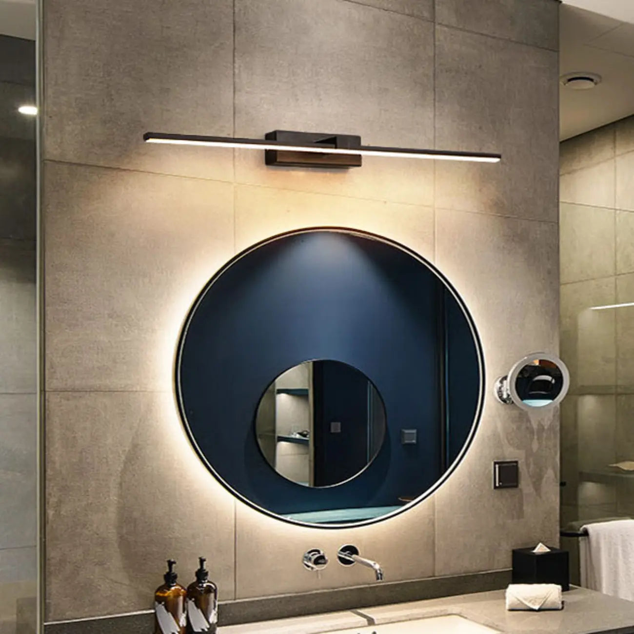 Modern Metal Linear LED Vanity Light with Third Gear Dimming