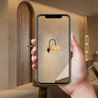 Rustic Rattan Flower Black Wall Sconce for Bedroom Decor