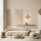 Rustic Rattan Flower Black Wall Sconce for Bedroom Decor