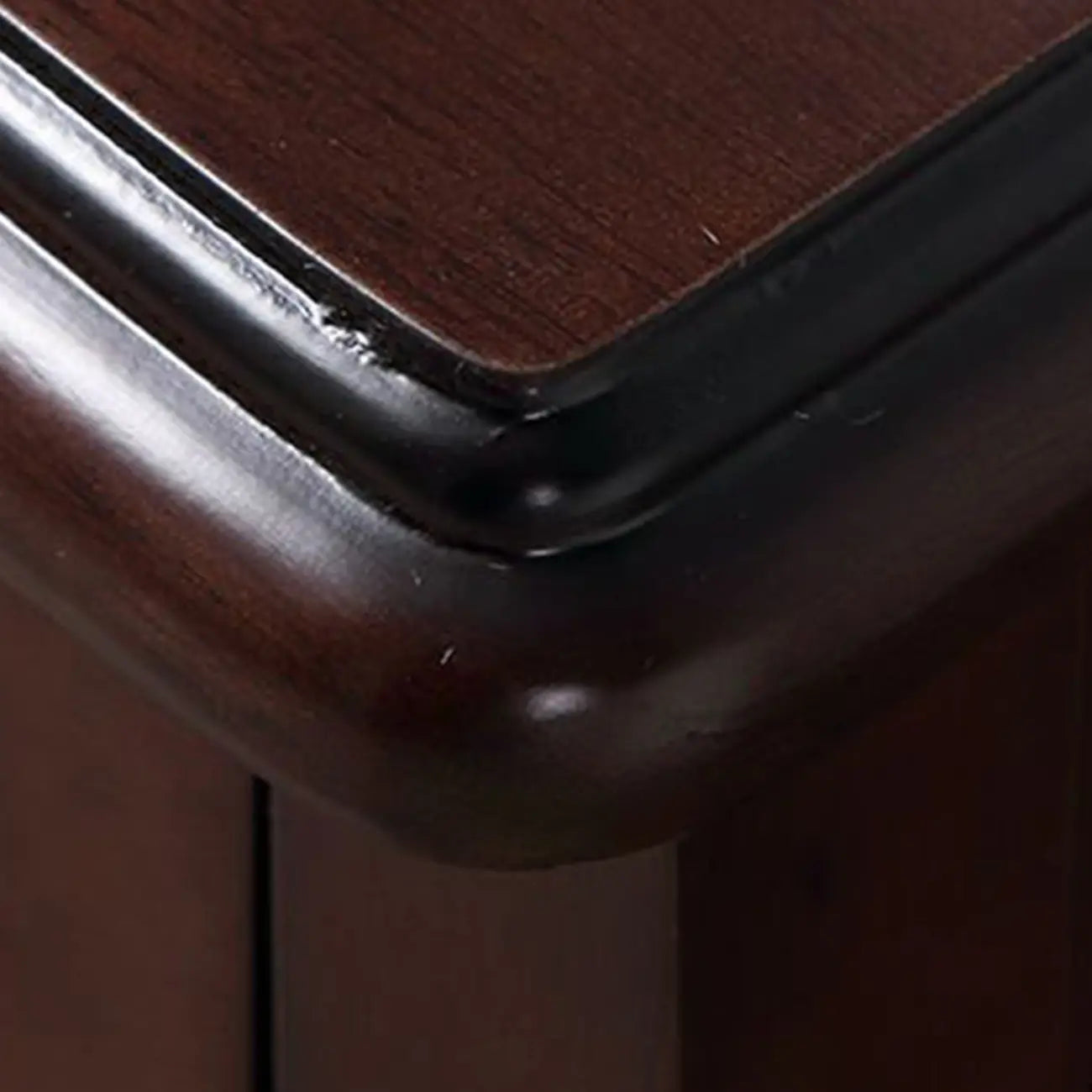 Classic Wood White Carved 2-Drawer Nightstand