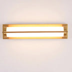 Straight Modern Gold Vanity Light with Warm LED for Bathroom