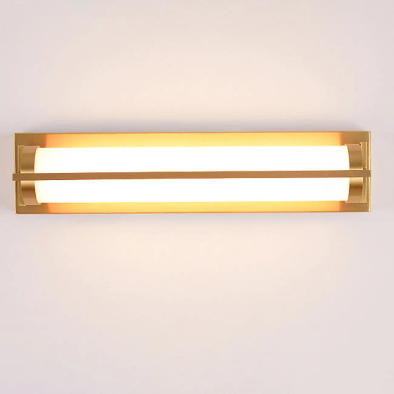 Straight Modern Gold Vanity Light with Warm LED for Bathroom