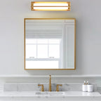 Straight Modern Gold Vanity Light with Warm LED for Bathroom