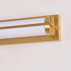 Straight Modern Gold Vanity Light with Warm LED for Bathroom