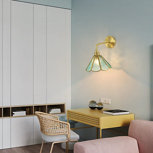 10 to 14 Inch Vintage Copper Wall Sconce for Indoor Decor