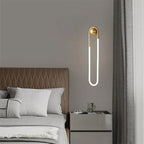 Modern Gold LED Oval Vanity Wall Light