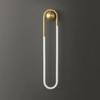 Modern Gold LED Oval Vanity Wall Light