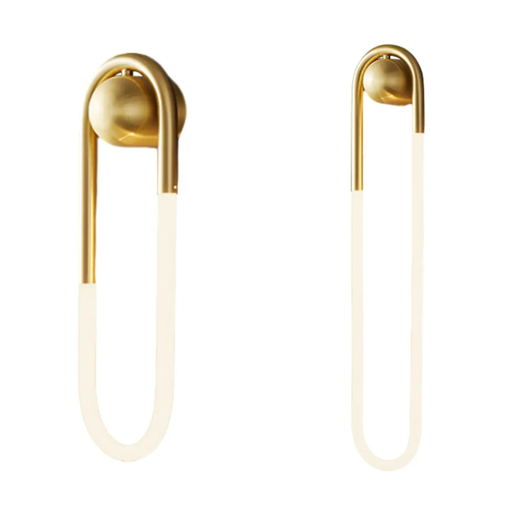 Modern Gold LED Oval Vanity Wall Light