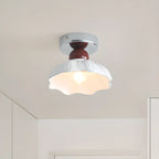 Elegant Resin LED Semi Flush Ceiling Light for Home Decor