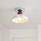 Elegant Resin LED Semi Flush Ceiling Light for Home Decor