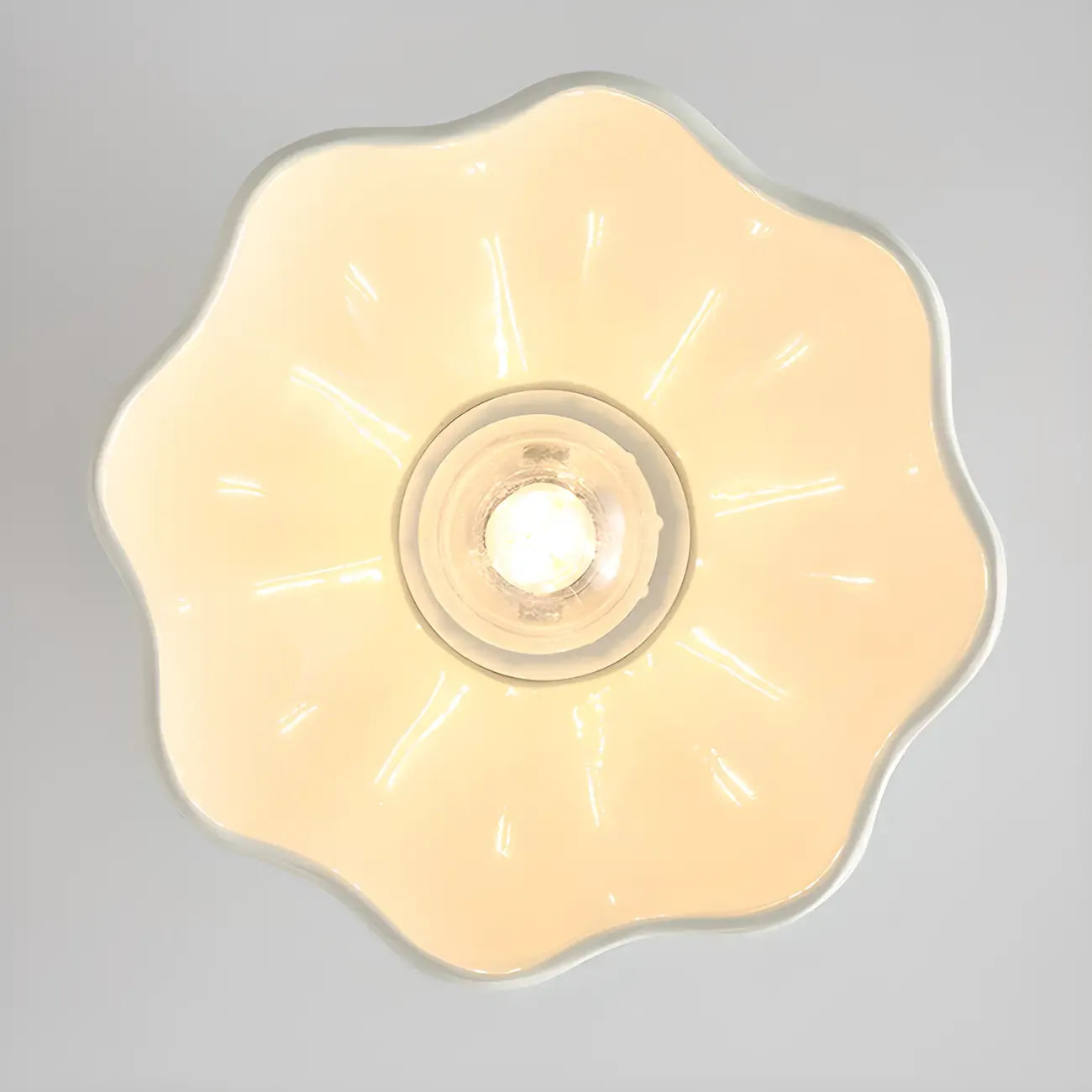 Elegant Resin LED Semi Flush Ceiling Light for Home Decor