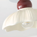 Elegant Resin LED Semi Flush Ceiling Light for Home Decor