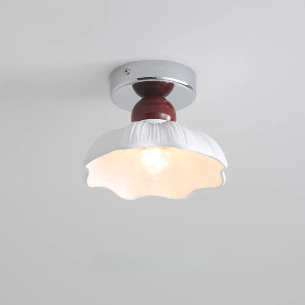 Elegant Resin LED Semi Flush Ceiling Light for Home Decor