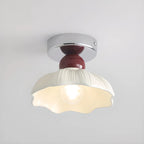 Elegant Resin LED Semi Flush Ceiling Light for Home Decor