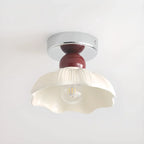 Elegant Resin LED Semi Flush Ceiling Light for Home Decor