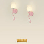 15 to 19 Inch Floral Wall Sconce with Glass Shade for Bedroom