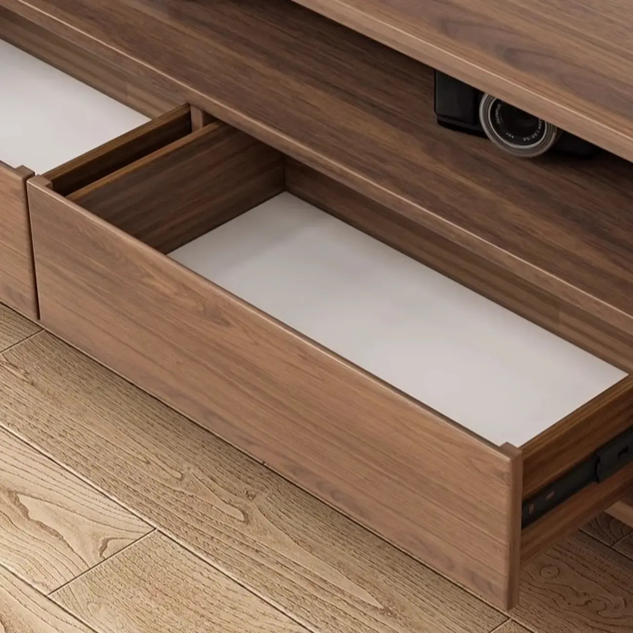 Modern wooden TV cabinet with storage