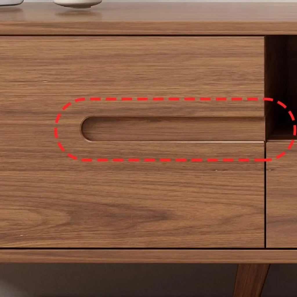 Modern wooden TV cabinet with storage