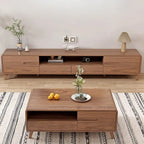 Modern wooden TV cabinet with storage