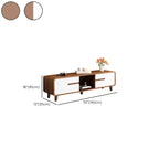 Modern wooden TV cabinet with storage