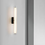 Minimalist Chrome Cylinder LED Wall Sconce with Warm Light