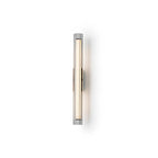 Minimalist Chrome Cylinder LED Wall Sconce with Warm Light