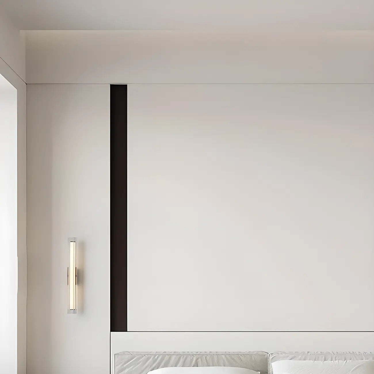 Minimalist Chrome Cylinder LED Wall Sconce with Warm Light