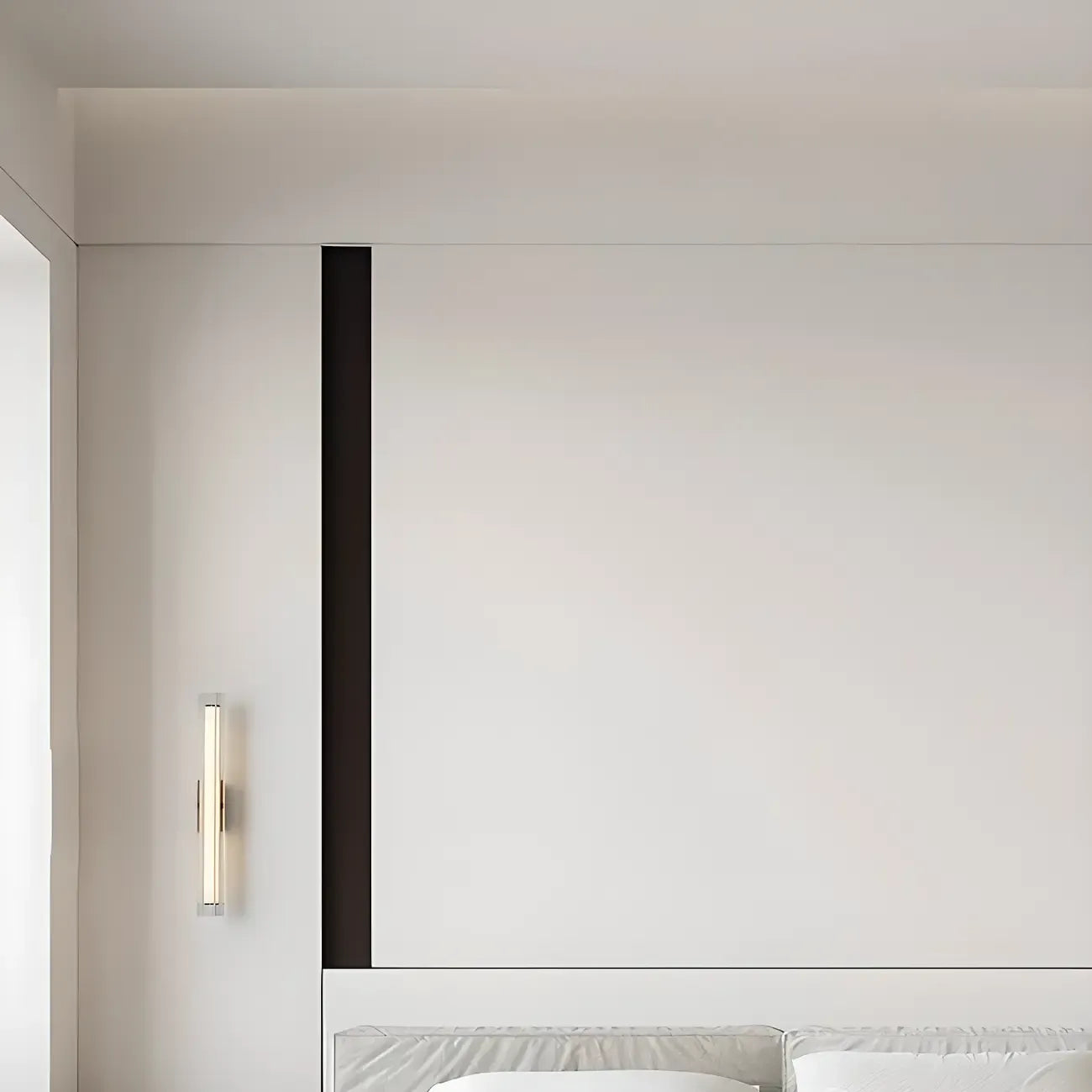 Minimalist Chrome Cylinder LED Wall Sconce with Warm Light