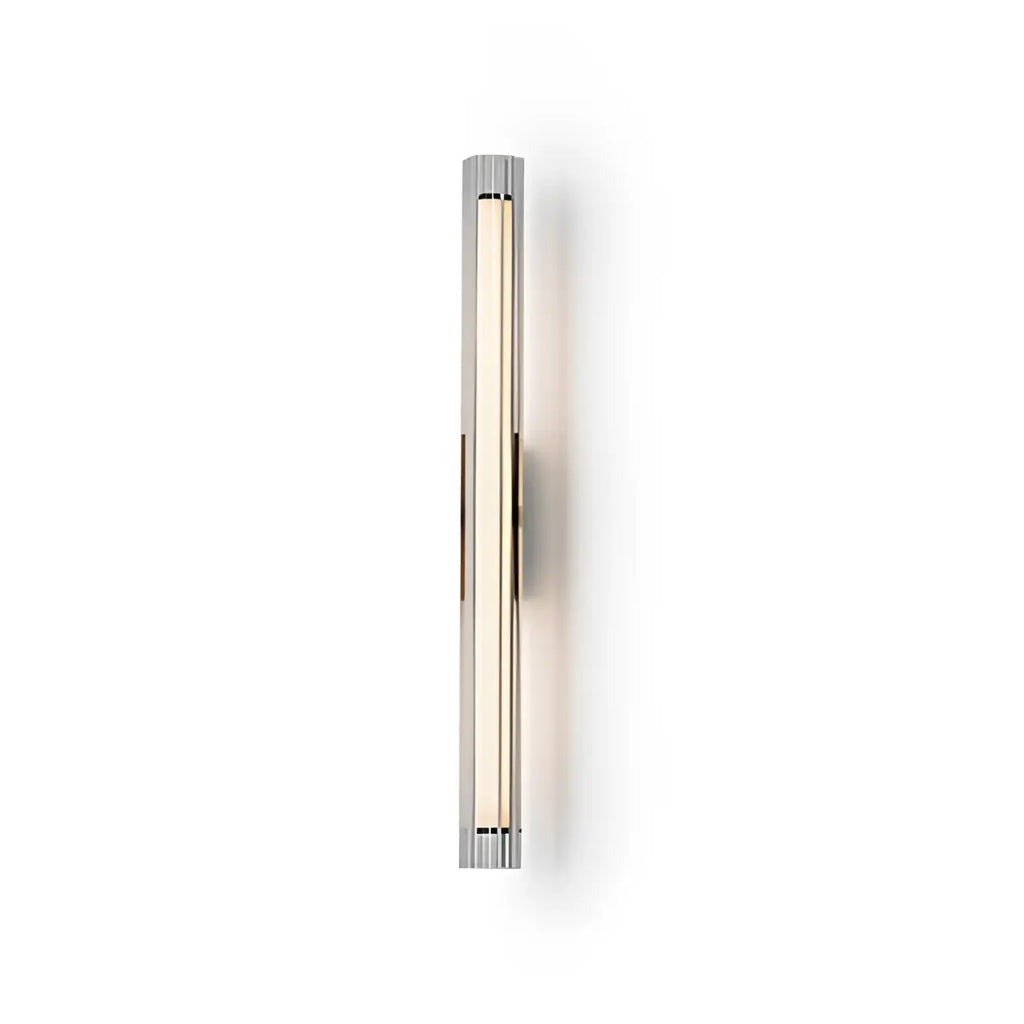 Minimalist Chrome Cylinder LED Wall Sconce with Warm Light