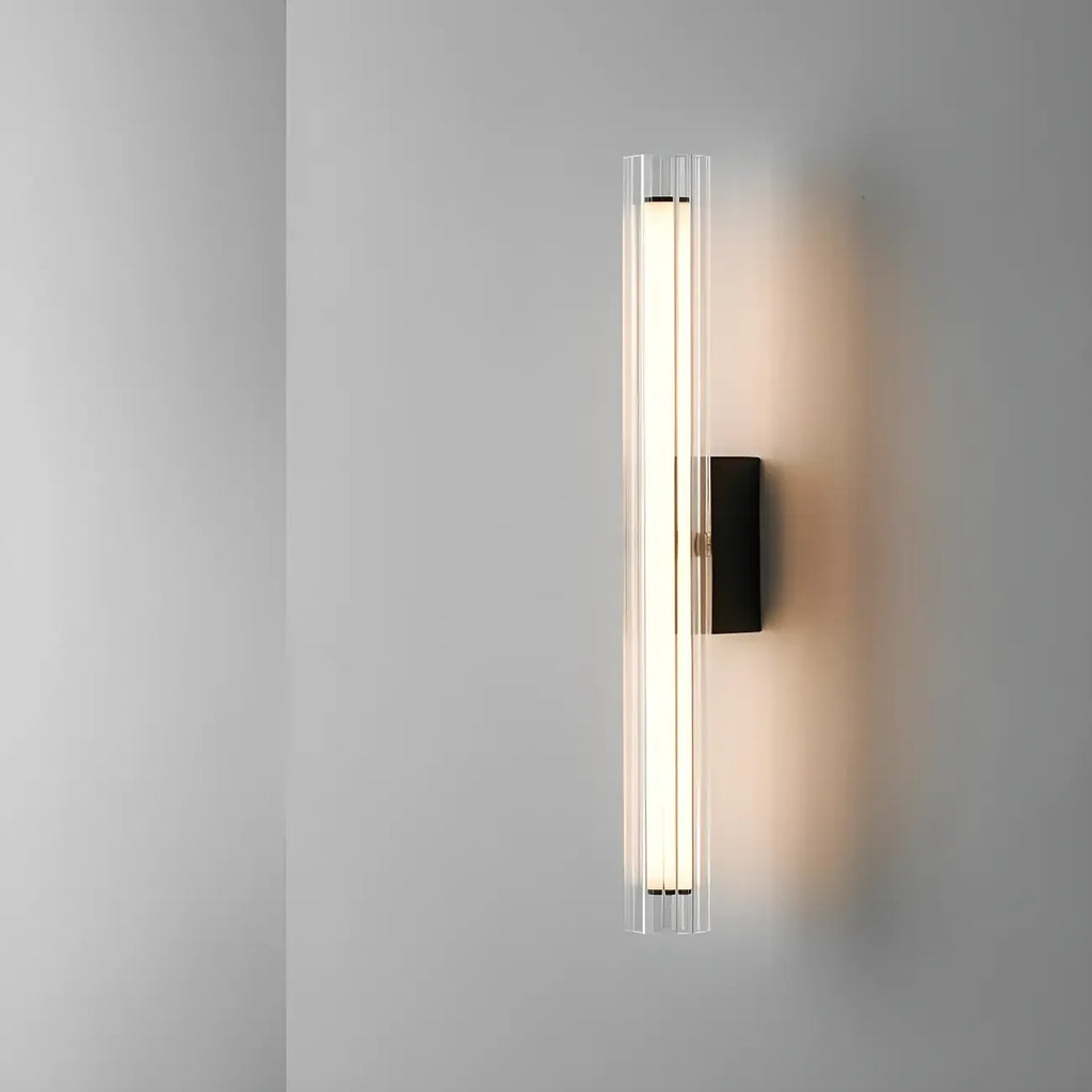 Minimalist Chrome Cylinder LED Wall Sconce with Warm Light