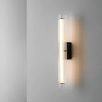 Minimalist Chrome Cylinder LED Wall Sconce with Warm Light