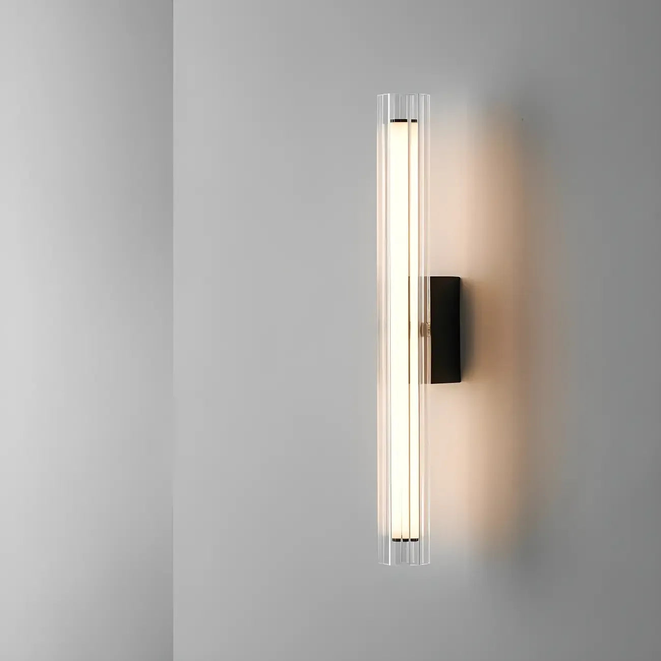 Minimalist Chrome Cylinder LED Wall Sconce with Warm Light