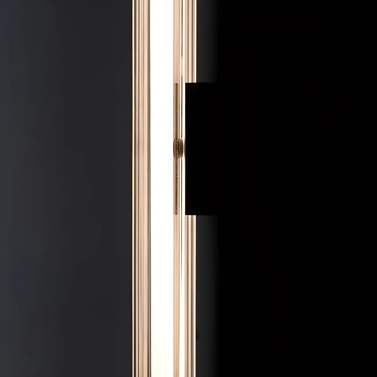 Minimalist Chrome Cylinder LED Wall Sconce with Warm Light