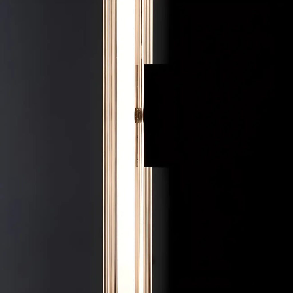 Minimalist Chrome Cylinder LED Wall Sconce with Warm Light