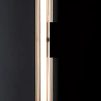 Minimalist Chrome Cylinder LED Wall Sconce with Warm Light