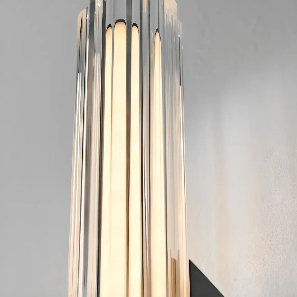 Minimalist Chrome Cylinder LED Wall Sconce with Warm Light