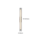 Minimalist Chrome Cylinder LED Wall Sconce with Warm Light