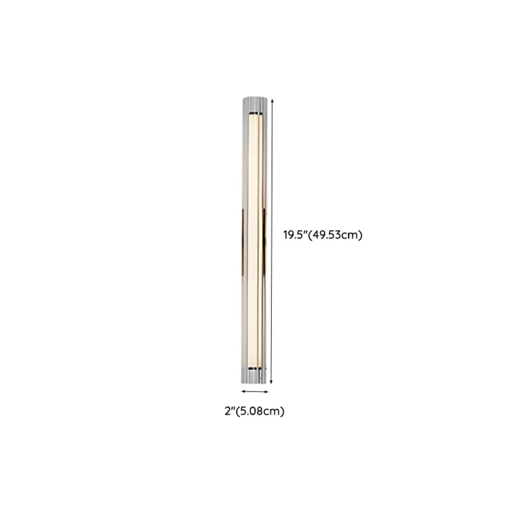 Minimalist Chrome Cylinder LED Wall Sconce with Warm Light